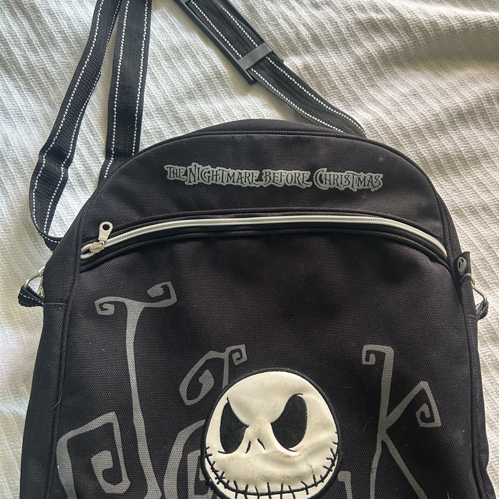 Black and White Backpack with Iconic Design